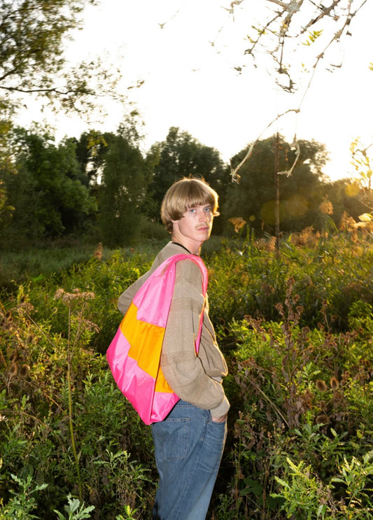 Susan Bijl - The New Shopping Bag Fluo Pink & Arise Large
