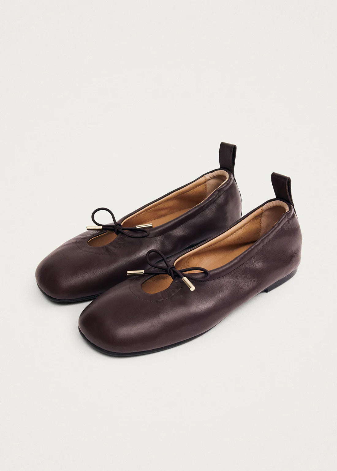 Alohas - Ballet Flats Rosalind Brown Leather