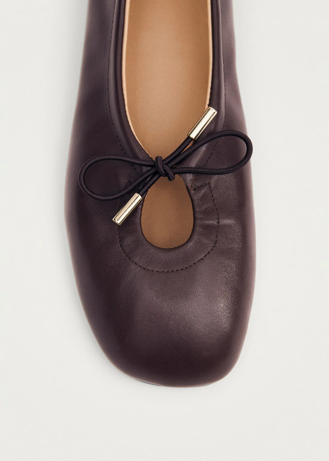Alohas - Ballet Flats Rosalind Brown Leather