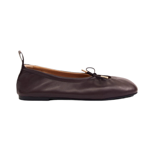 Alohas - Ballet Flats Rosalind Brown Leather