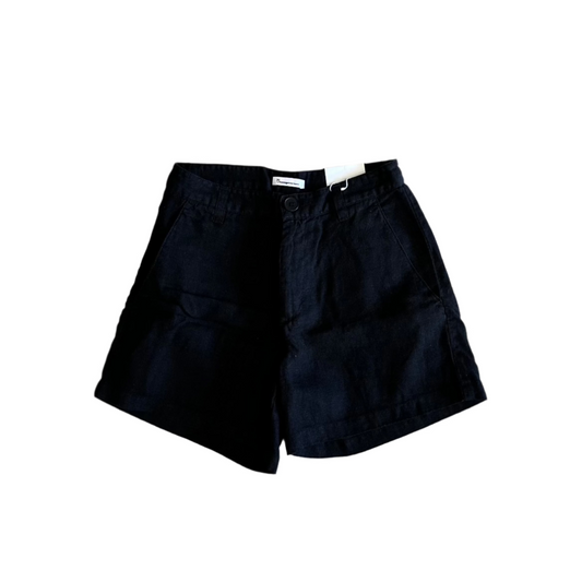 Knowledge Cotton Apparel - Short Senna Loose Jet Black