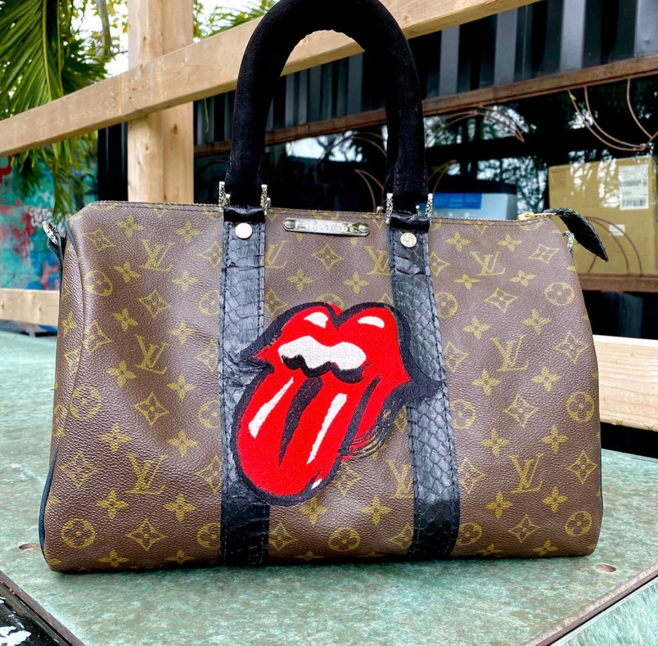 Philip Karto - Bag Stones Tongue Louis Vuitton Speedy 35