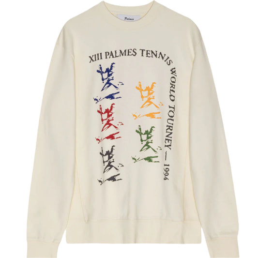 Palmes - Crewneck Tourney off-white