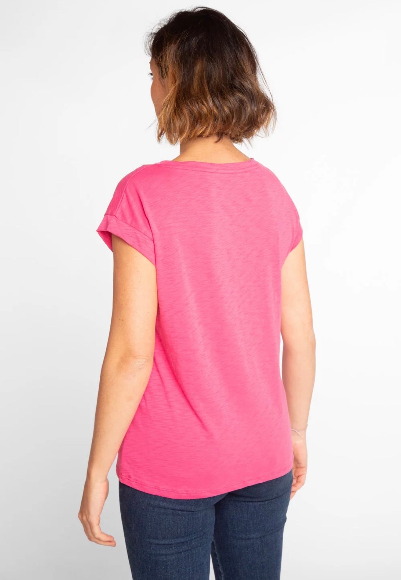 Anonym - T-shirt Noelia 100% Cotone PIMA Peruviano Pink