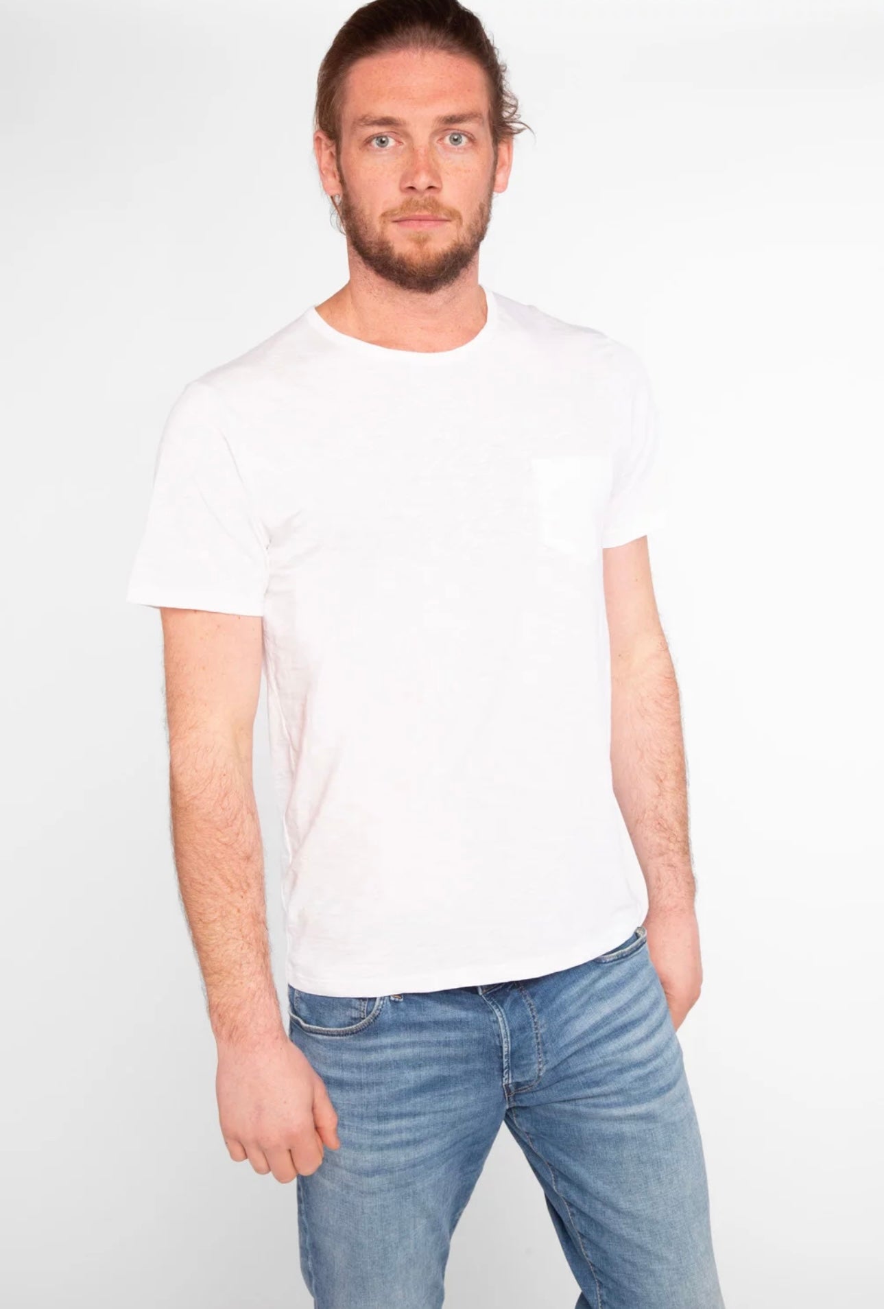 Anonym - T-shirt Hector White Flamme