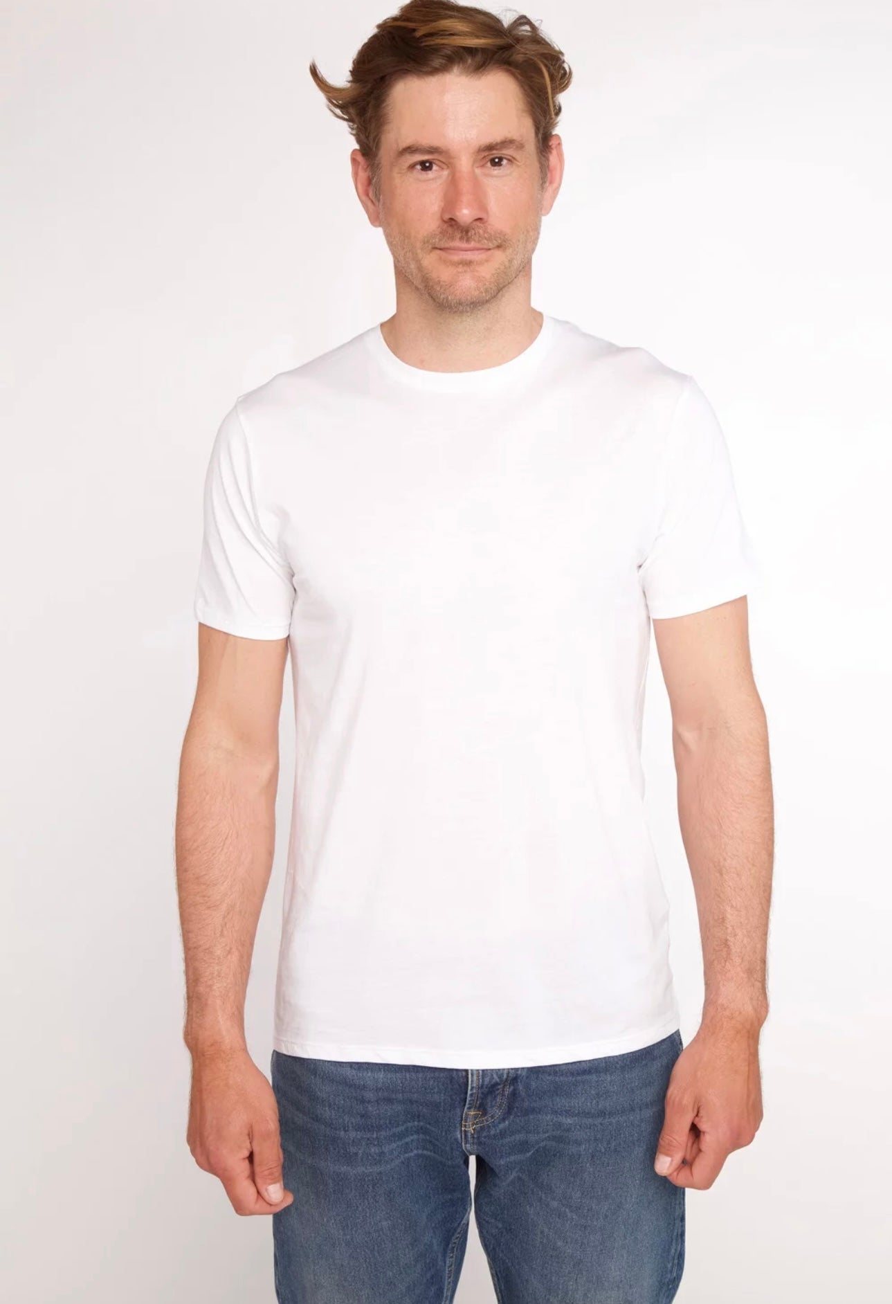 Anonym - T-shirt Jules 100% Cotone PIMA Peruviano White