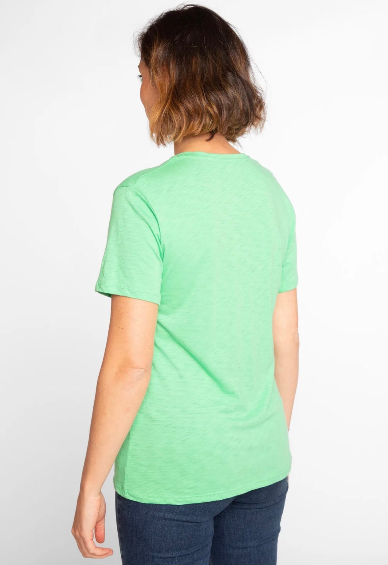 Anonym - T-shirt Esmèe 100% Cotone PIMA Peruviano Green