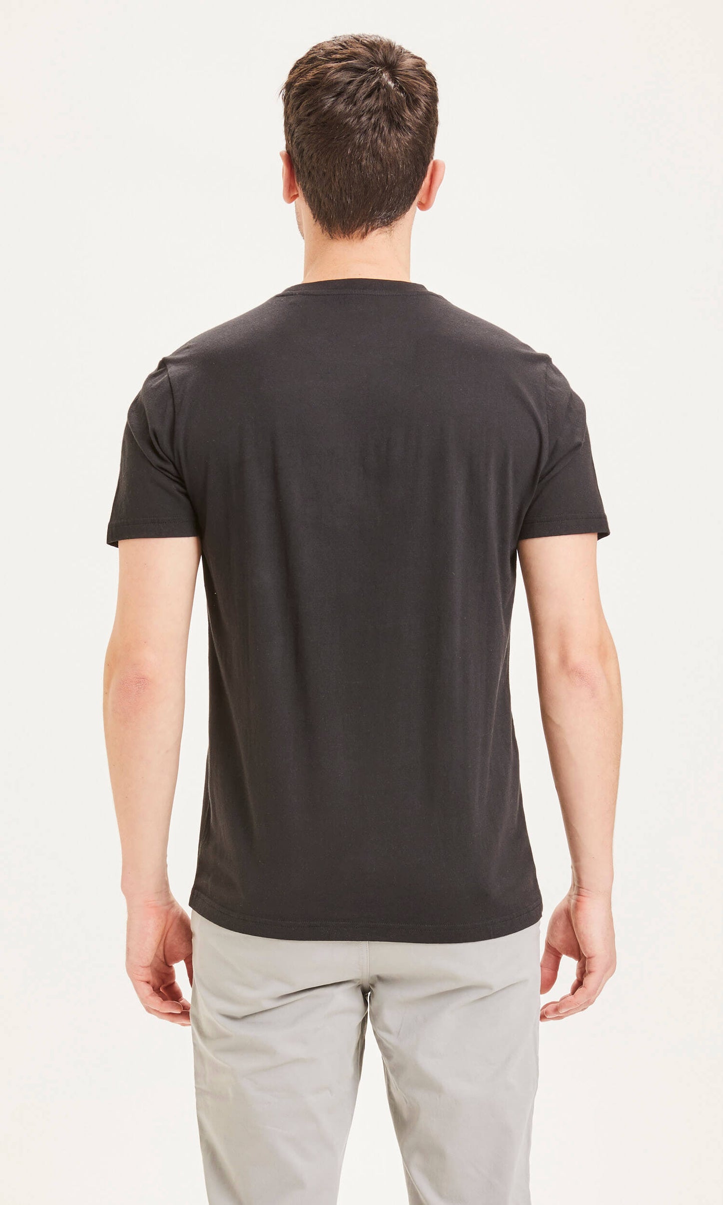 Knowledge Cotton Apparel - T-shirt ALDER Basic Owl Black