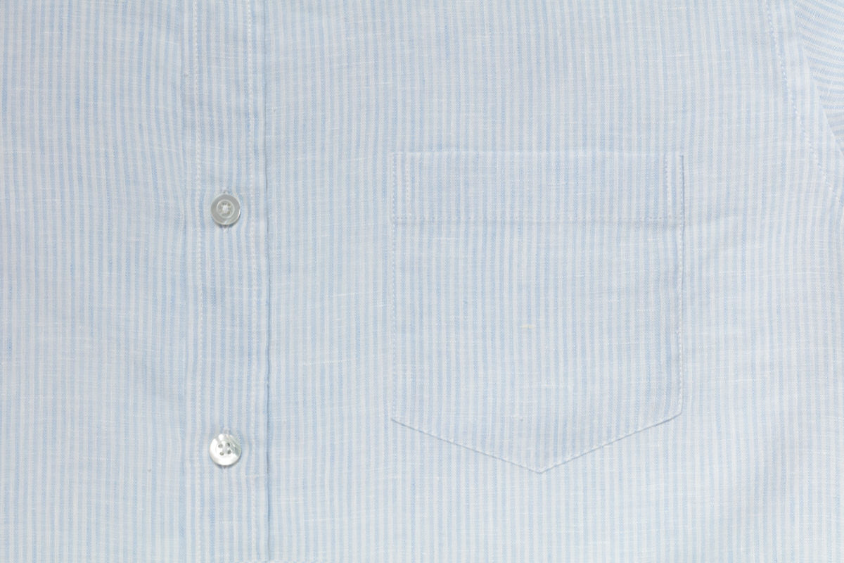 La Paz - Shirt Branco Light Blue Stripes