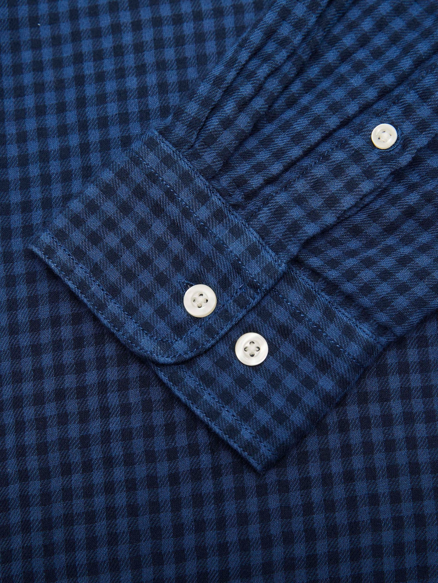 Knowledge Cotton Apparel - Shirt Double Layer Checked Custom Fit