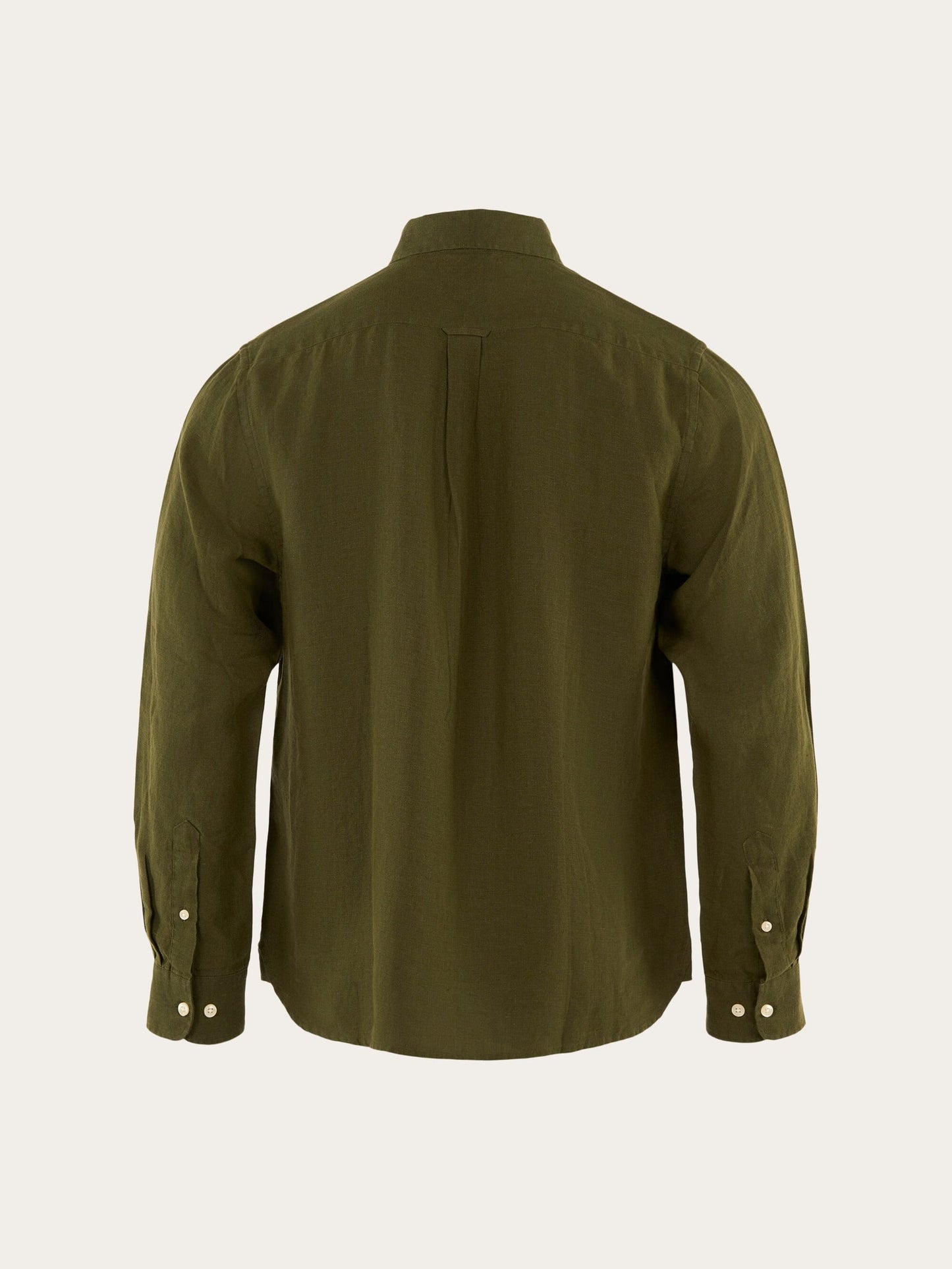 Knowledge Cotton Apparel - Shirt Larch LS Linen Custom Fit Forrest Night