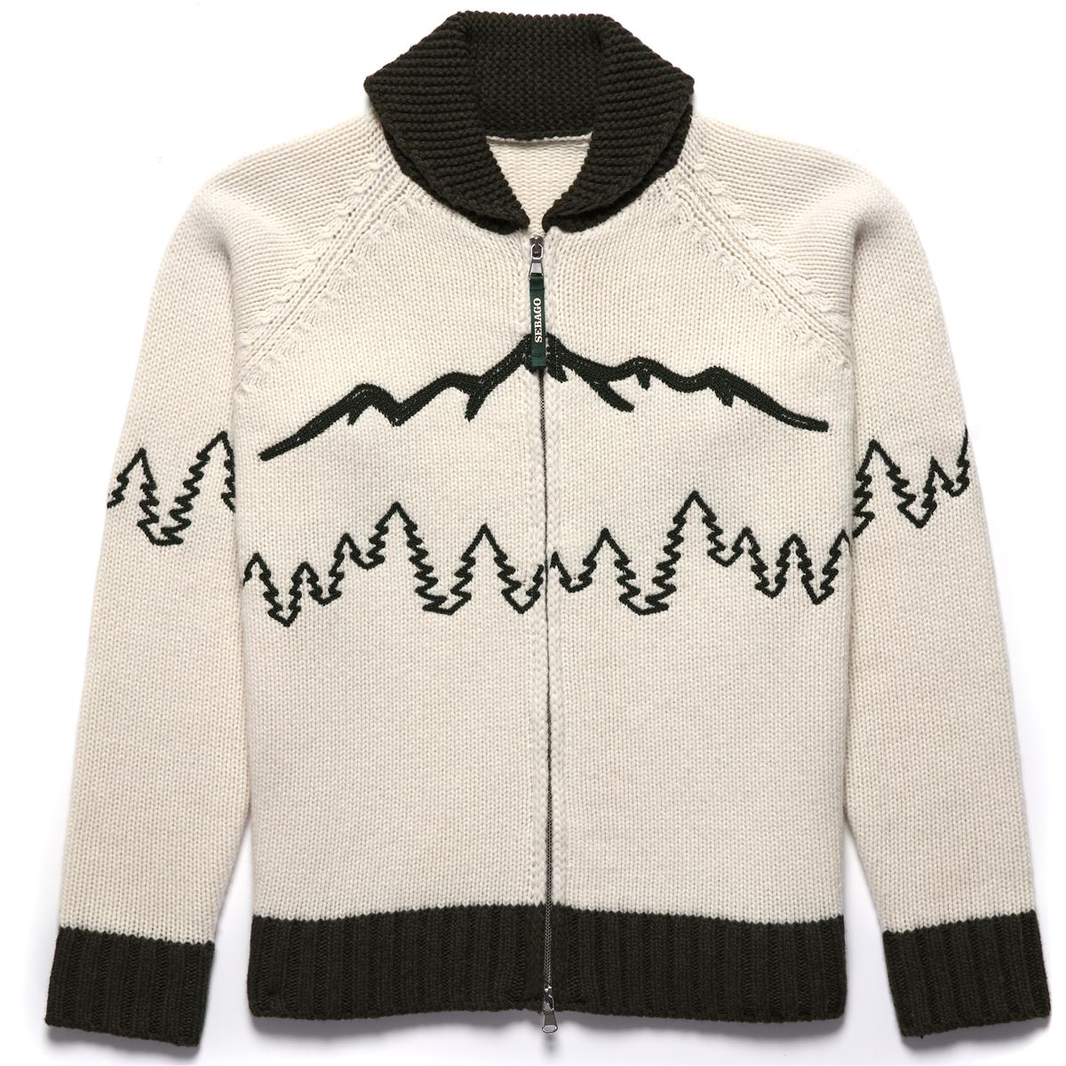 Sebago - Sweater Moosepoint Whitenatural/Green