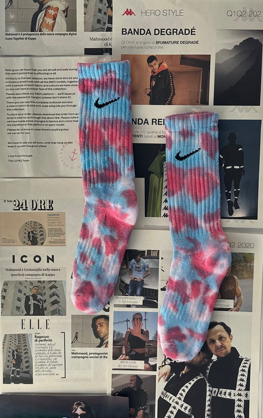 Nike - Socks  Long Plus Cushioned Sky/Red/Violet