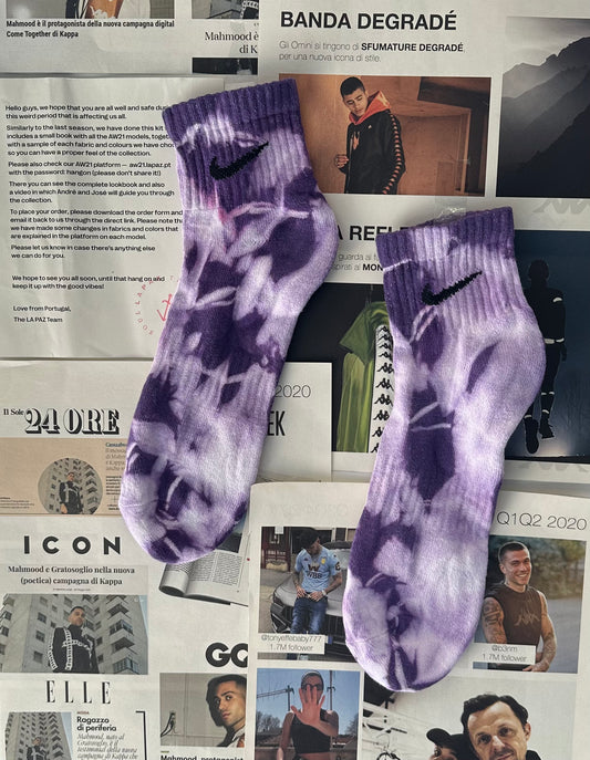Nike - Socks  Plus Cushioned White/Violet